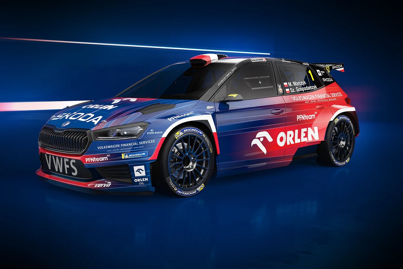 Skoda Fabia RS rally2 w barwach na sezon 2024