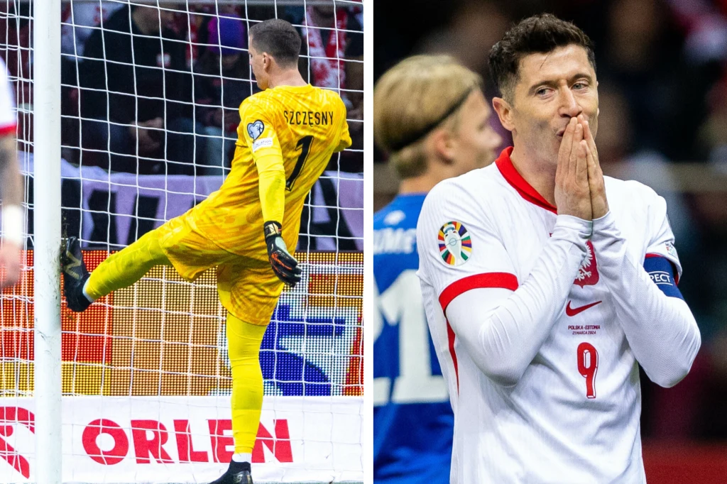 Reprezentacja Polski. Wojciech Szczęsny i Robert Lewandowski Reprezentacja Polski. Wojciech Szczęsny i Robert Lewandowski