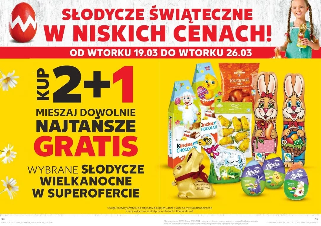 Kaufland oferuje w gratisie słodycze wielkanocne! Kaufland oferuje w gratisie słodycze wielkanocne!
