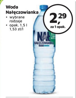 Nałęczowianka Naturalna woda mineralna niegazowana 1,5 l niska cena
