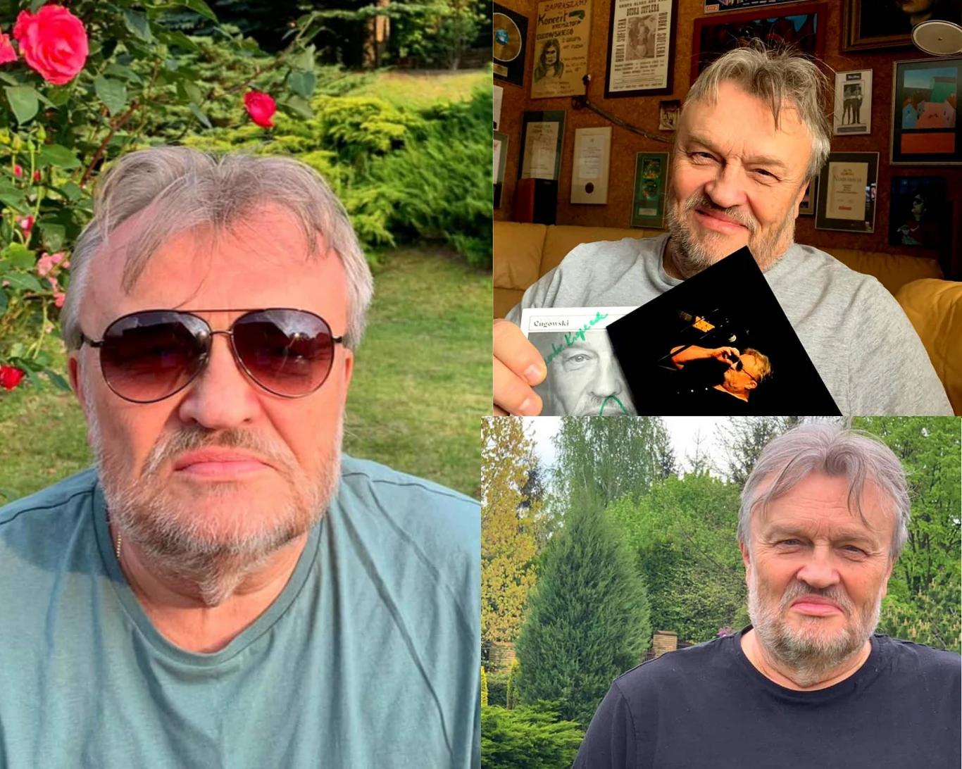 Krzysztof Cugowski uwielbia odpoczywać w swoim ogrodzie Krzysztof Cugowski uwielbia odpoczywać w swoim ogrodzie