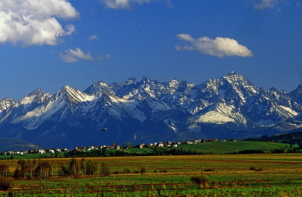 Z Nowego Targu możemy podziwiać piękną panoramę Tatr