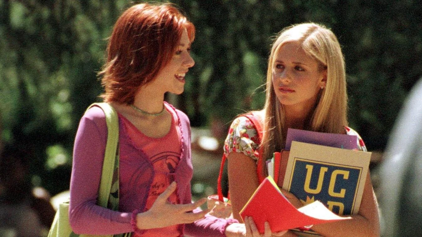 Alyson Hannigan i Sarah Michelle Gellar w serialu "Buffy - Postrach wampirów"