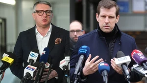 Od lewej: Przemysław Wipler z Konfederacji i Tobiasz Bocheński z PiS