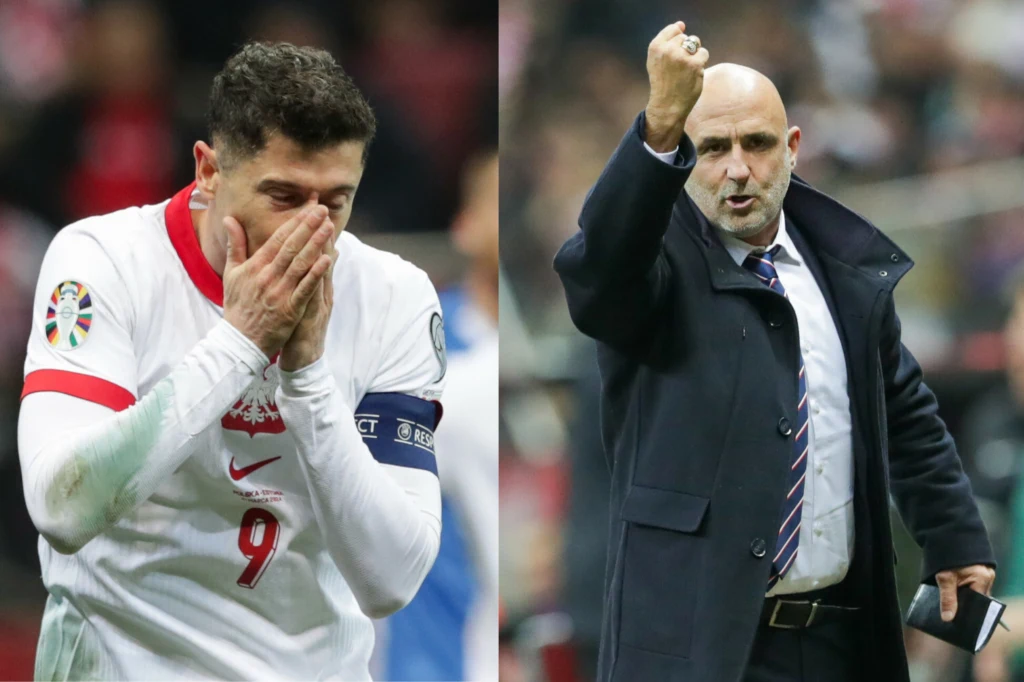 Reprezentacja Polski: kapitan Robert Lewandowski oraz selekcjoner Michał Probierz Reprezentacja Polski: kapitan Robert Lewandowski oraz selekcjoner Michał Probierz