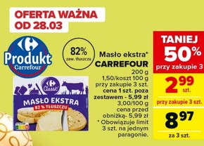 Masło Carrefour niska cena