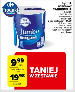 Ręcznik papierowy Carrefour niska cena