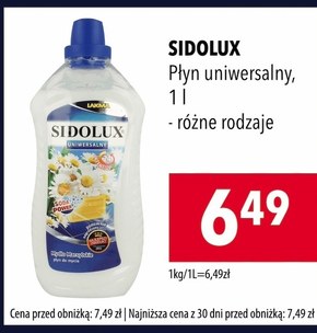 Płyn uniwersalny Sidolux niska cena