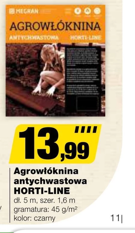 Agrowłóknina antychwastowa