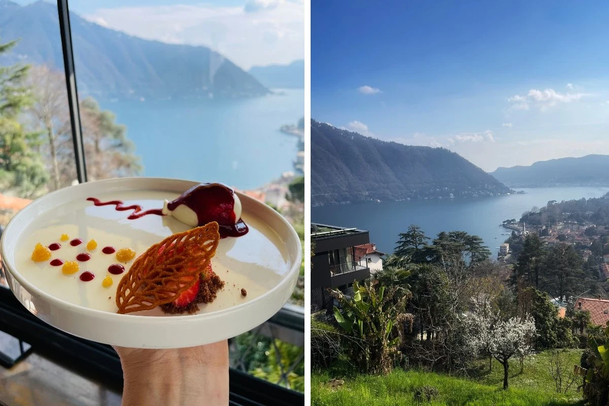 Widok z popularnej wśród celebrytów restauracji zachwyca tak samo, jak deser 