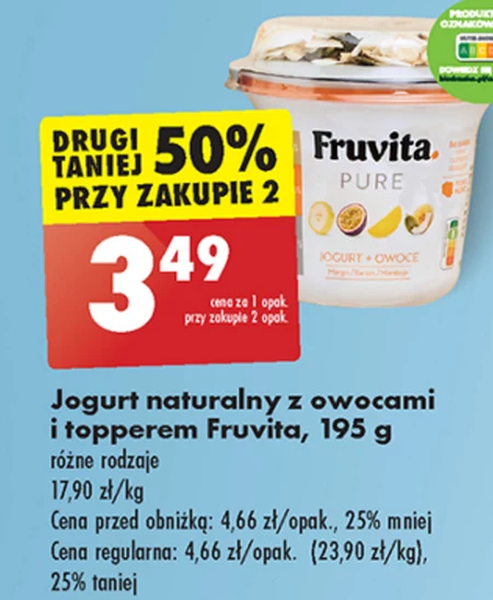 Йогурт з фруктами FruVita