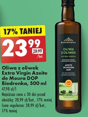 Oliwa z oliwek Biedronka niska cena