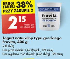Jogurt typu greckiego FruVita niska cena