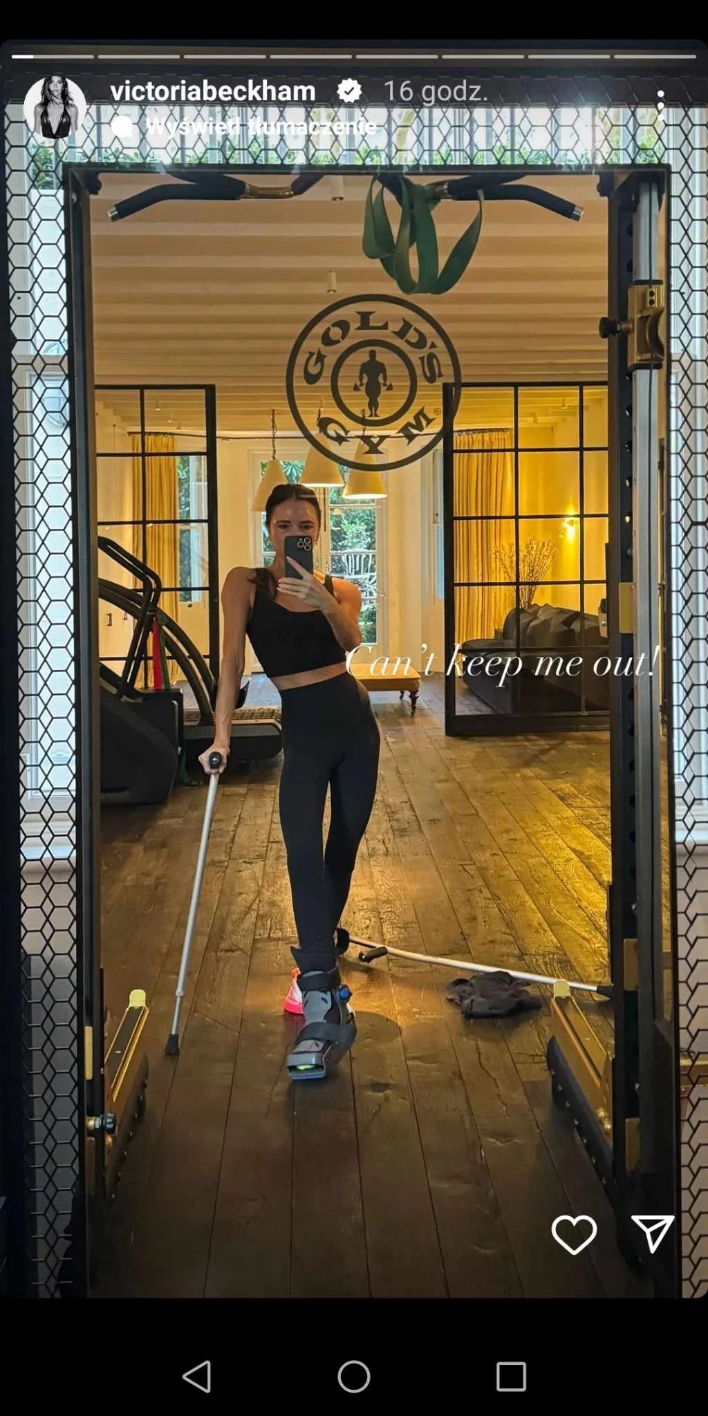 Victoria Beckham trenuje nawet z kontuzją 