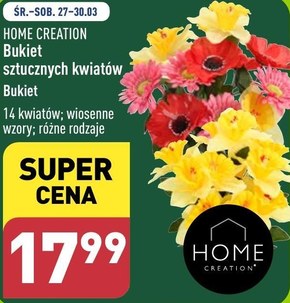 Bukiet kwiatów sztucznych Home Creation niska cena