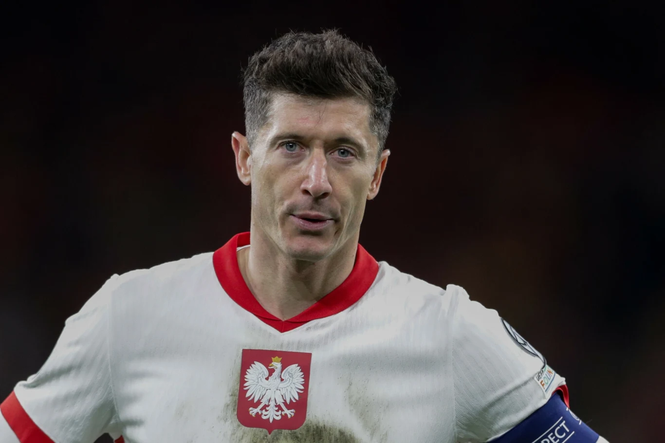 Robert Lewandowski, mecz Walia - Polska Robert Lewandowski, mecz Walia - Polska