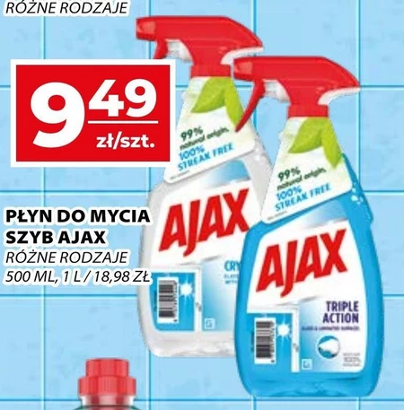 Рідина для миття скла Ajax