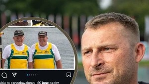 Grzegirz Kotowicz, prezes PZKaj i... kajakarze z Australii (w ramce)