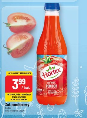 Hortex Sok 100 % pomidor 1 l niska cena