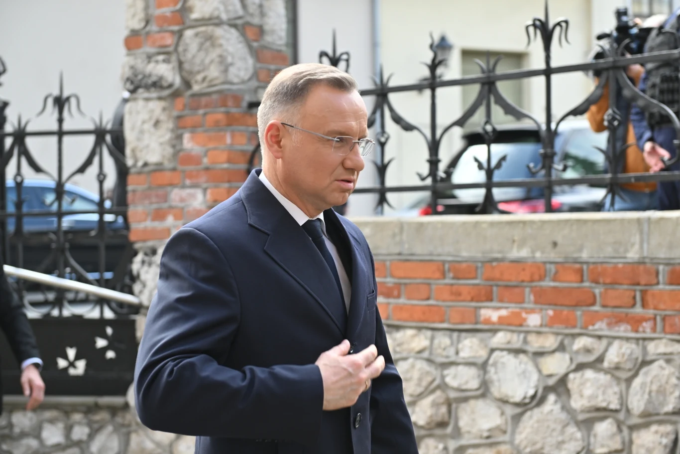 Andrzej Duda na pogrzebie Leszka Długosza Andrzej Duda na pogrzebie Leszka Długosza