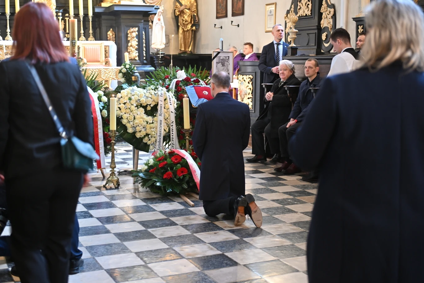 Andrzej Duda na pogrzebie Leszka Długosza Andrzej Duda na pogrzebie Leszka Długosza