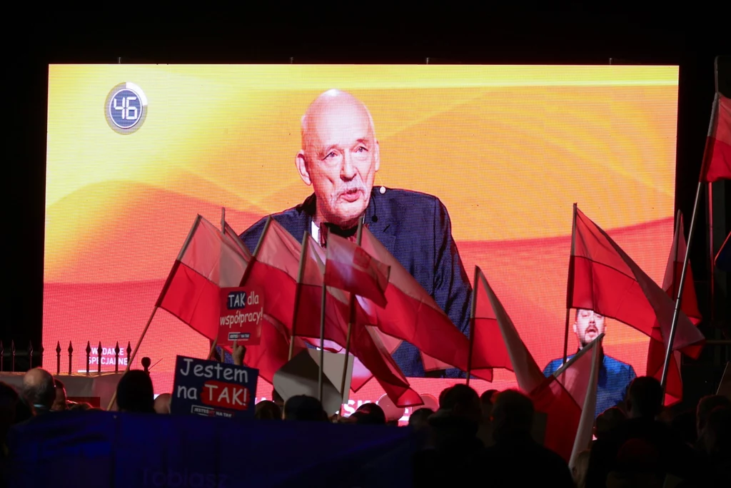 Janusz Korwin-Mikke na debacie Janusz Korwin-Mikke na debacie