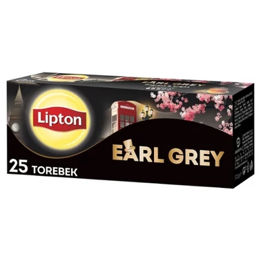 Lipton Earl Grey Herbata czarna 37,5 g (25 torebek) - 0