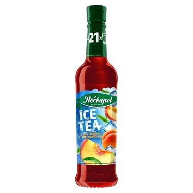 Herbapol Ice Tea Suplement diety czarna herbata z brzoskwinią 420 ml - 0