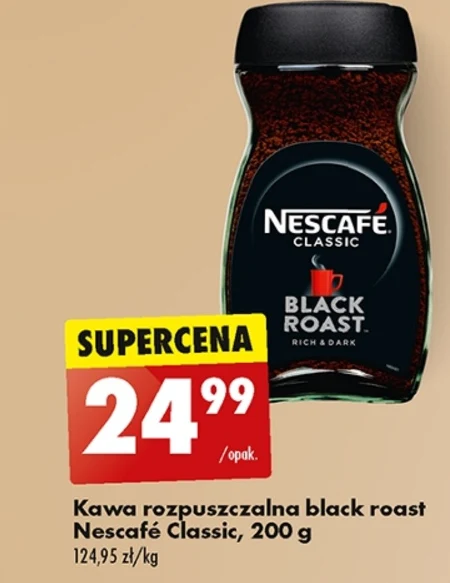 NESCAFÉ Classic Black Roast Kawa rozpuszczalna 200 g