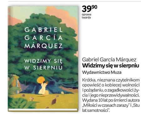 Widzimy się w sierpniu Gabriel García Márquez