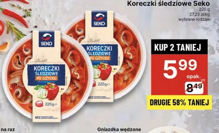 SEKO Koreczki śledziowe po giżycku 220 g