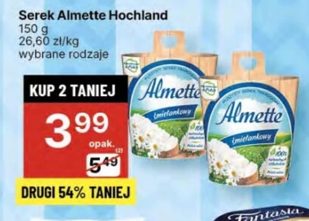 Almette Puszysty serek twarogowy jogurtowy 150 g