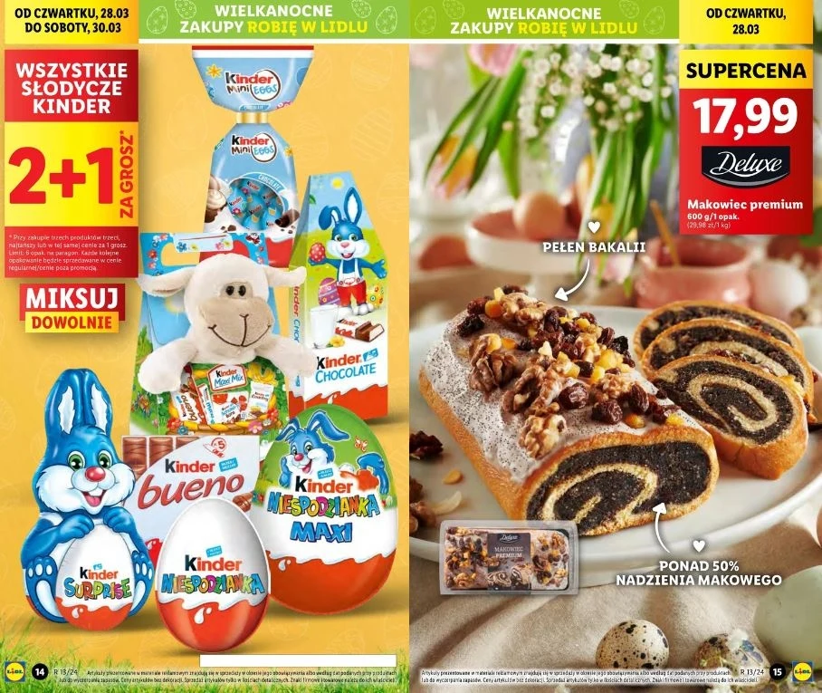 Lidl oferuje słodycze Kinder za 1 grosz! Lidl oferuje słodycze Kinder za 1 grosz!