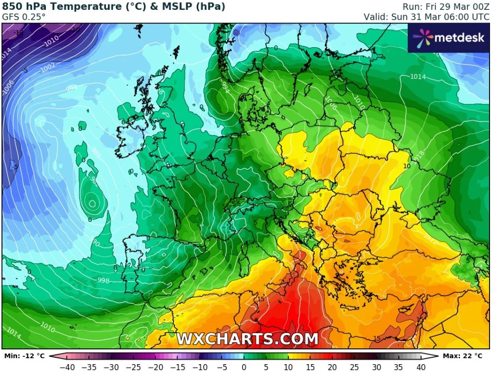 Temperatury w Wielkanoc zbliżą się do 24 stopni Celsjusza. W większości kraju będzie bardzo ciepło Temperatury w Wielkanoc zbliżą się do 24 stopni Celsjusza. W większości kraju będzie bardzo ciepło