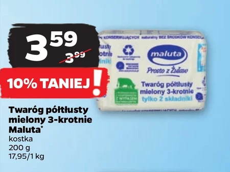 Maluta Twaróg półtłusty wysokobiałkowy 200 g