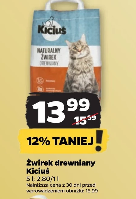 Żwirek drewniany Kiciuś