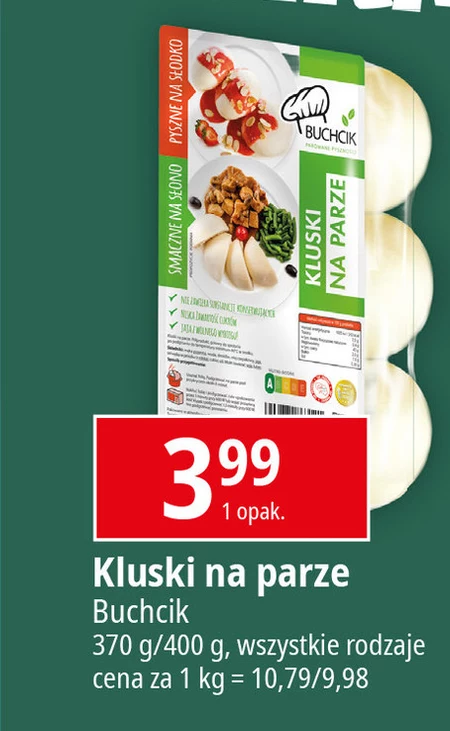 Buchcik Kluski na parze 400 g