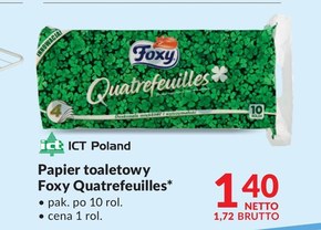Foxy Quatrefeuilles Papier toaletowy cztery warstwy 10 sztuk niska cena