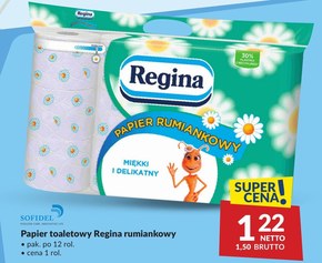 Regina Papier Rumiankowy 12 rolek niska cena