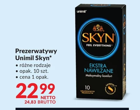 Skyn Nielateksowe prezerwatywy ekstra nawilżane 10 sztuk