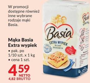 Basia Mąka Extra wypiek pszenna typ 550 1 kg niska cena