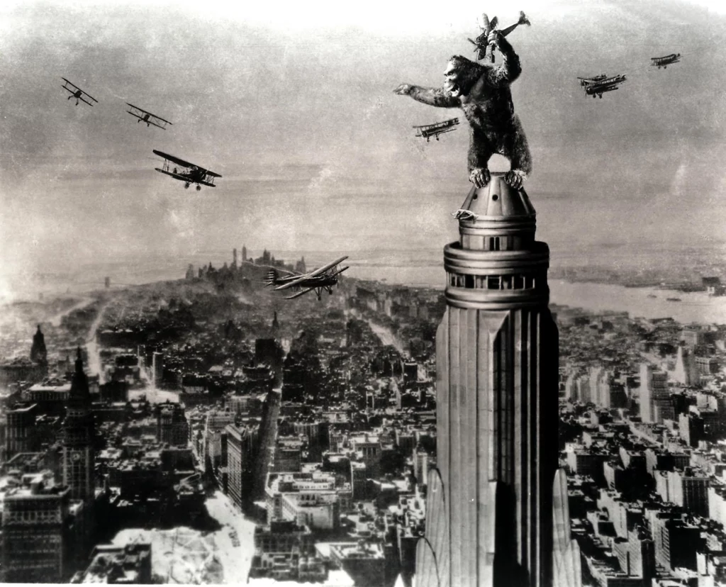 "King Kong" stworzony przez Meriana C. Coopera w 1933 roku, robił wielkie wrażenie