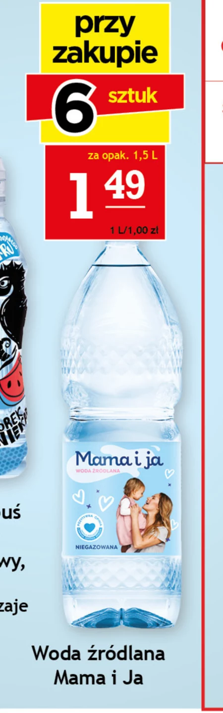 Mama i ja Woda źródlana niegazowana 1,5 l