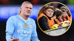 Erling Haaland / chłopcy od podawania piłek w Premier League