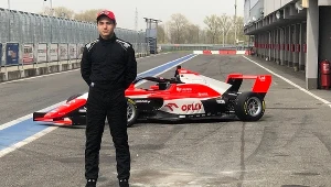 Franciszek Hałatnik podczas testów F4