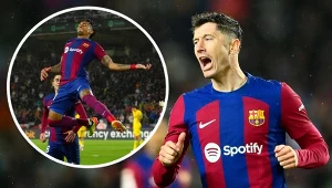 Lewandowski i spółka wygrali po trudnym boju. Polaka tym razem wyręczył kolega