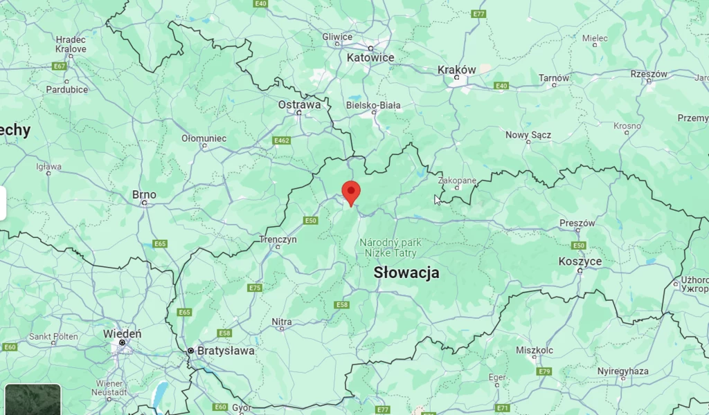 Rejon Słowacji, w którym trwa obława na niedźwiedzia