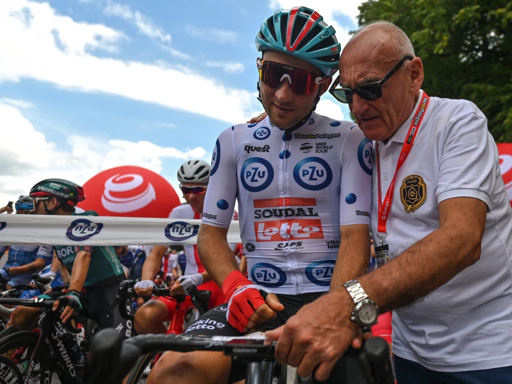 Kamil Małecki i Czesław Lang podczas Tour de Pologne Kamil Małecki i Czesław Lang podczas Tour de Pologne