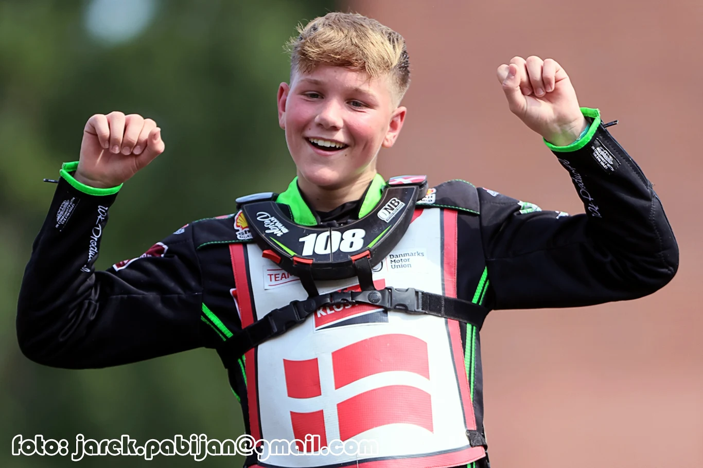 Villads Nagel po zdobyciu srebrnego medalu w SGP3 Villads Nagel po zdobyciu srebrnego medalu w SGP3