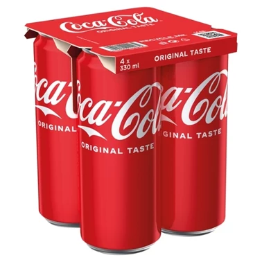 Coca-Cola Napój gazowany 4 x 330 ml - 0